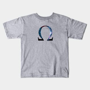 Omega Greek Letter Kids T-Shirt